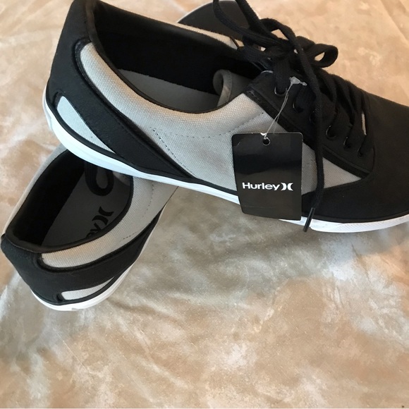 NWT HURLEY Mens Sneakers. Kayolace Black and Gray Canvas. Sz 11. No box! - Picture 3 of 8